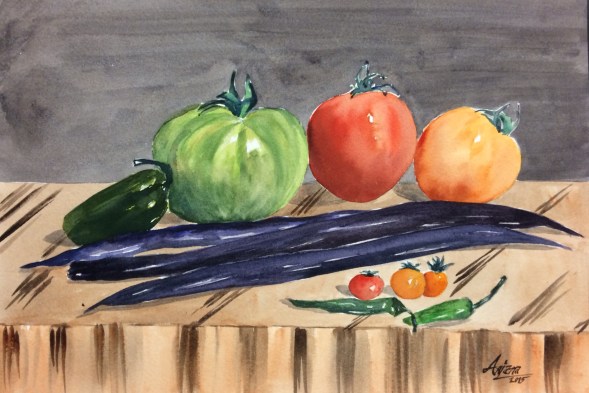 anjanaatercolorist_garden fresh vegetables